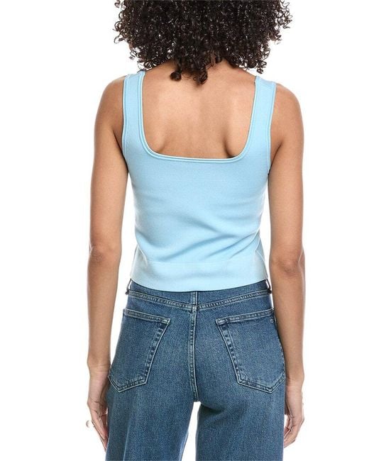 Jonathan Simkhai Blue Ramaina Tank
