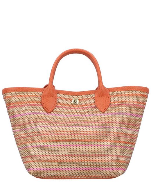 Longchamp Brown Le Pliage Collection Xs Basket Bag