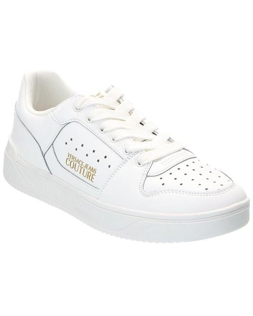 Versace Jeans Couture White Leather Sneaker for men
