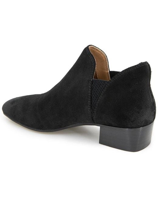 Gentle Souls Black Fran Suede Bootie