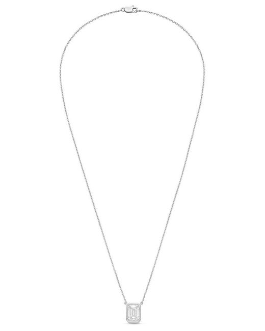 Diana M Metallic Diana M. 14K 1.00 Ct. Tw. Lab-Grown Diamond Pendant Necklace