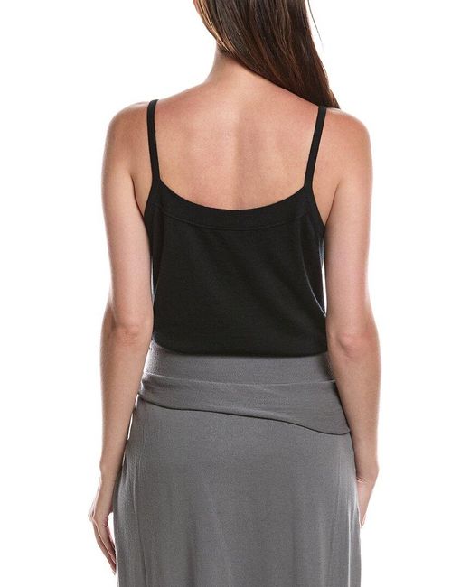 Lafayette 148 New York Black Knit Wool Pull-On Wrap Skirt