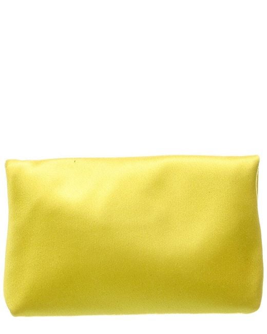 Jimmy Choo Yellow Soft Satin Card Holder