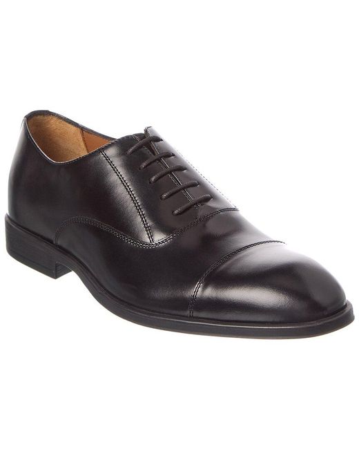 Antonio Maurizi Black Leather Oxford for men