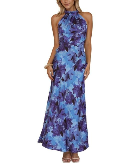 LEON GORI Blue Maxi Dress