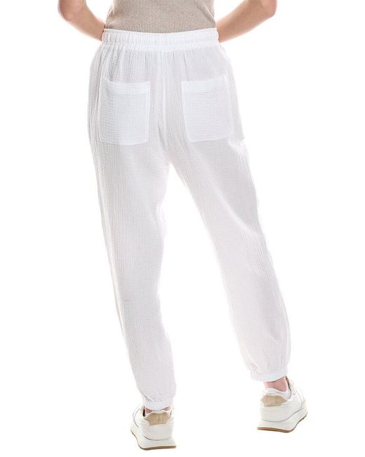 Johnny Was White Gauze Relaxed Patch Pocket Jogger