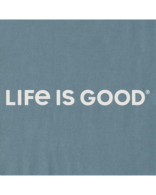 Life Is Good. Blue Crusher Tee