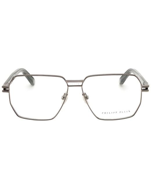 Philipp Plein Metallic 58Mm Optical Frames