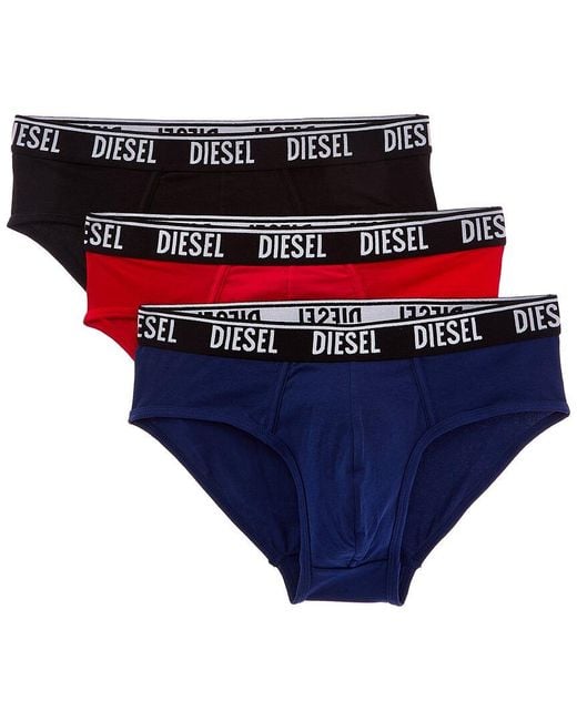 DIESEL Blue 3Pk Brief for men