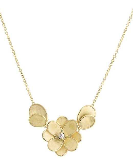 Marco Bicego Metallic 18K Diamond Petali Necklace