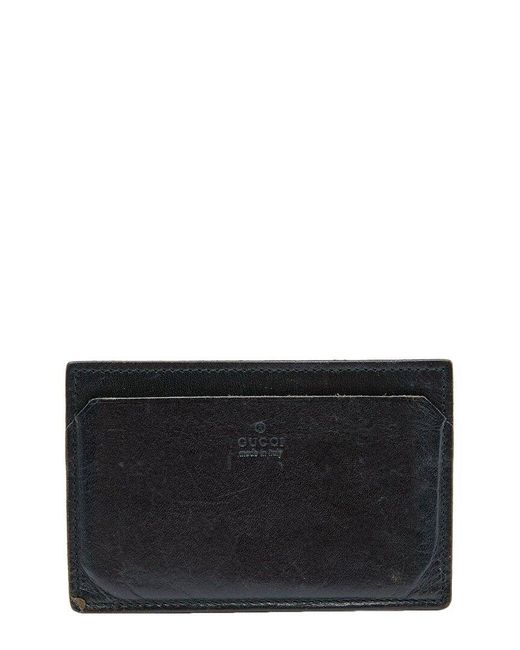 Gucci Black Leather Card Holder (Authentic Pre-Owned)
