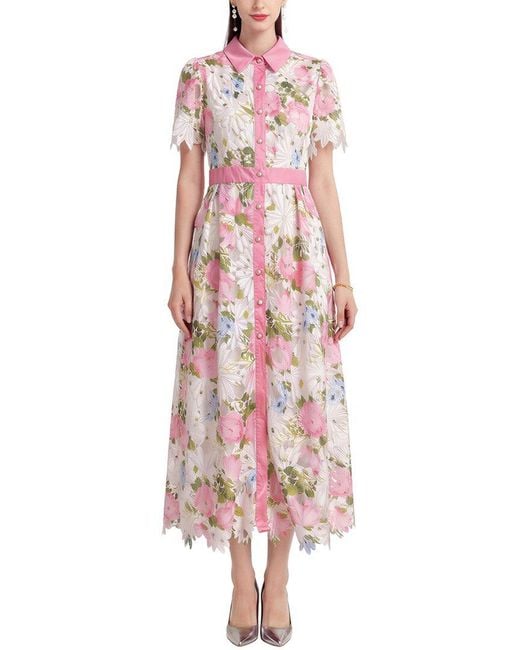 DZA Pink Midi Dress