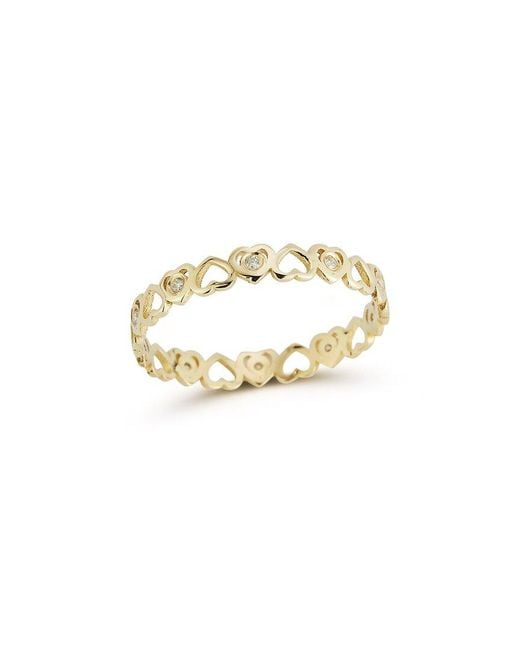 Ember Fine Jewelry White 14k 0.08 Ct. Tw. Diamond Heart Ring