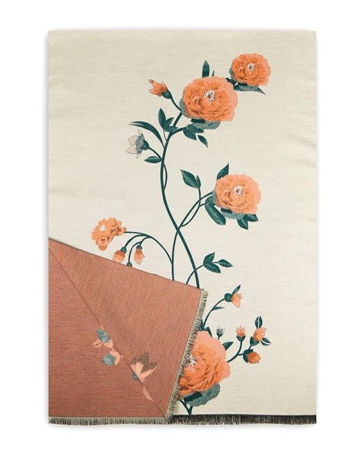 Saachi Metallic Marigold Bloom Scarf