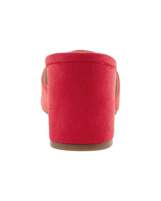 Aerosoles Red Gela Suede Heeled Sandal