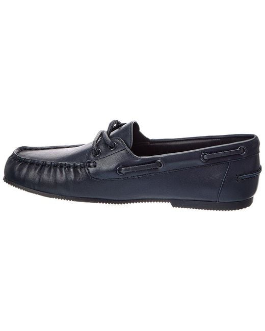 Tory Burch Blue Mini Chelsea Leather Loafer