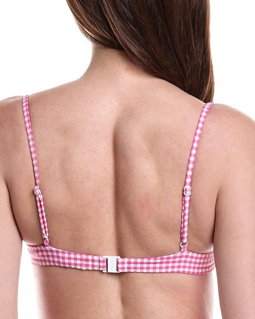 Onia Pink Brigitte Bikini Top