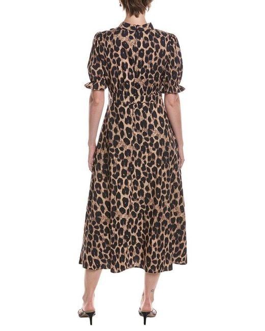 Moonsea Brown Midi Dress