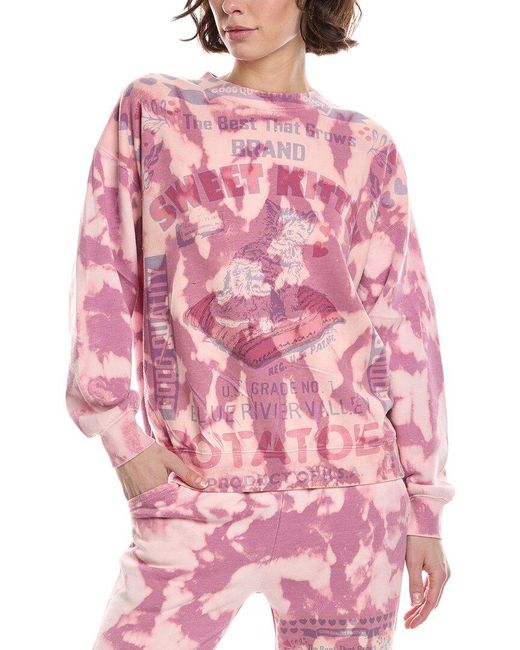 The Nu Vintage Pink Sweet Kitty Crewneck Pullover