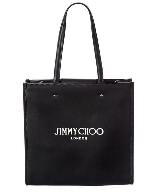 Jimmy Choo Black N/S Leather Tote
