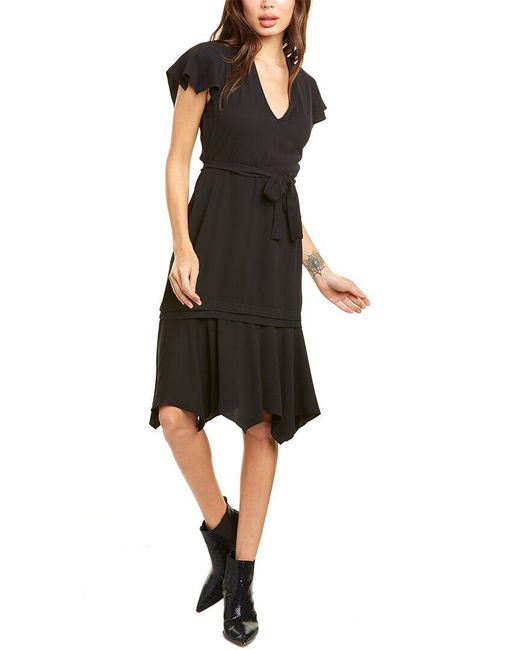 Amanda Uprichard Black Graciela Midi Dress
