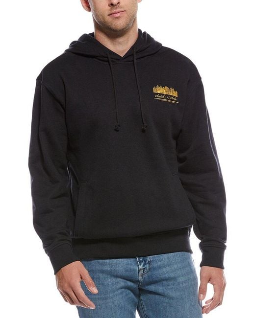 Scotch & Soda Black Fleece Graphic Hoodie for men