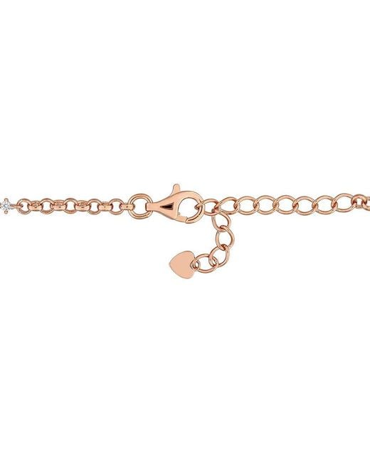 Rina Limor Pink 3.22 Ct. Tw. Lab-Grown Created Sapphire, Created Sapphire Station Bracelet