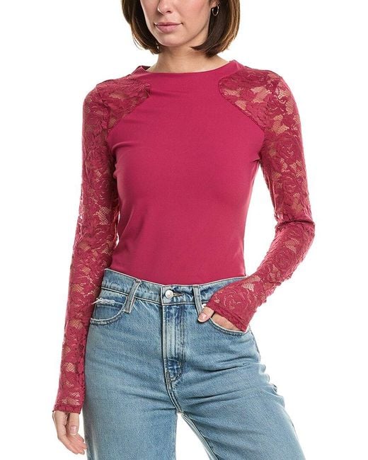 Free People Red No Excuses Top