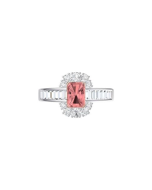 Lab Grown Diamonds White 14K 2.25 Ct. Tw. Lab-Grown Diamond Halo Engagement Ring