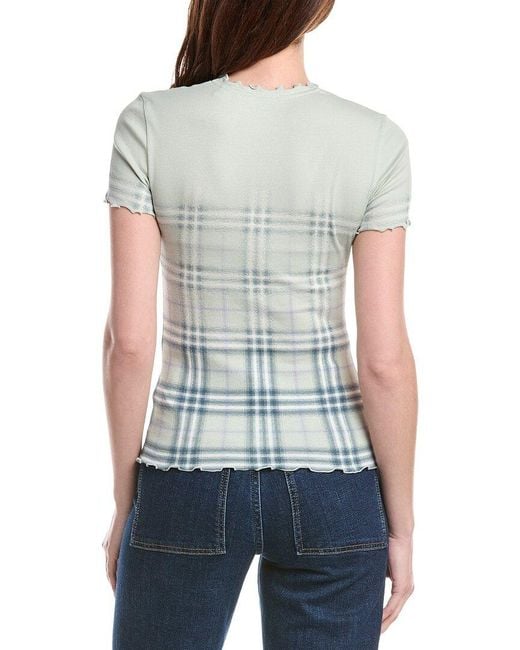 Burberry Blue Check Top