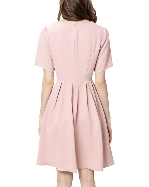 Adele Berto Pink Midi Dress