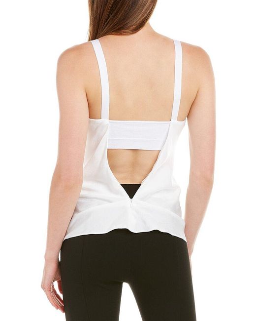 RTA White Mariko Silk Top