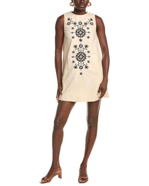 Max Mara Natural Weekend Donald Linen-Blend Shift Dress