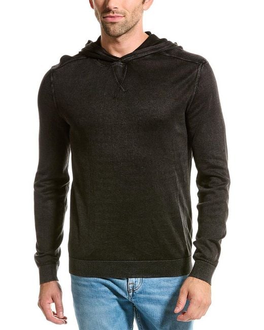 John Varvatos Black Canton Hoodie for men