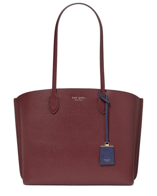 Kate Spade Red Suite Large Leather Work Tote