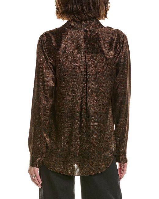 L'Agence Brown Tyler Blouse