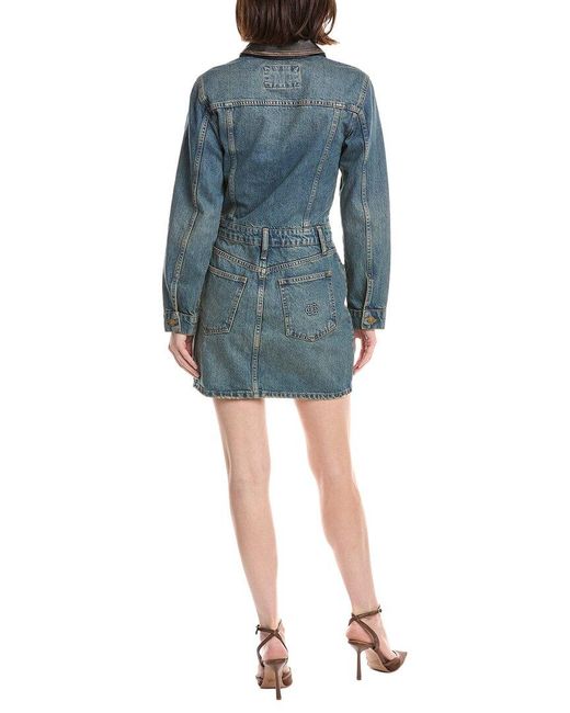 Jonathan Simkhai Blue Maxella Denim Jacket Mini Dress