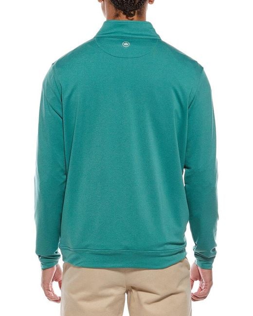 Peter Millar Green 1/4-Zip Pullover for men