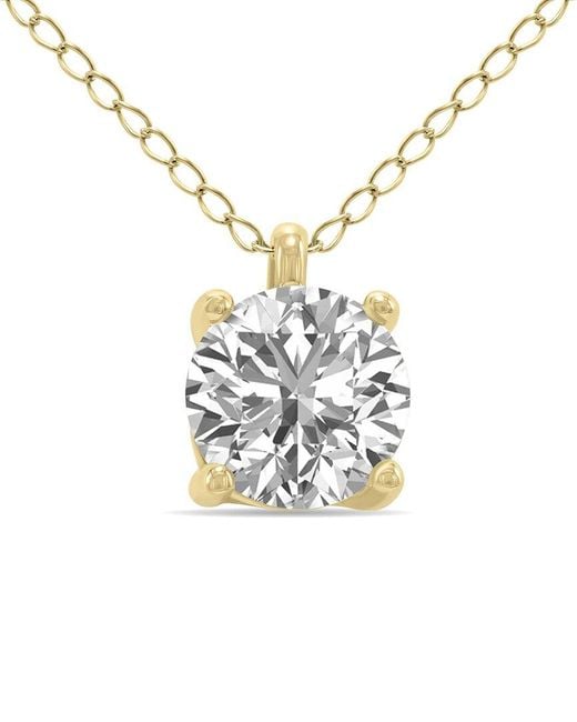 Lab Grown Diamonds White 14k 1.00 Ct. Tw. Lab Grown Diamond Necklace