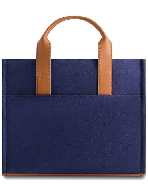 Tommy Bahama Blue Solid Canvas Tote