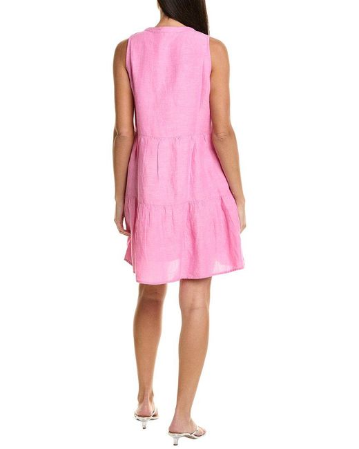 Tommy Bahama Pink St. Lucia Linen-Blend Mini Dress