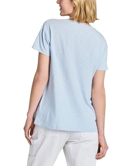 Life Is Good. Blue Slub Easy Fit Tee