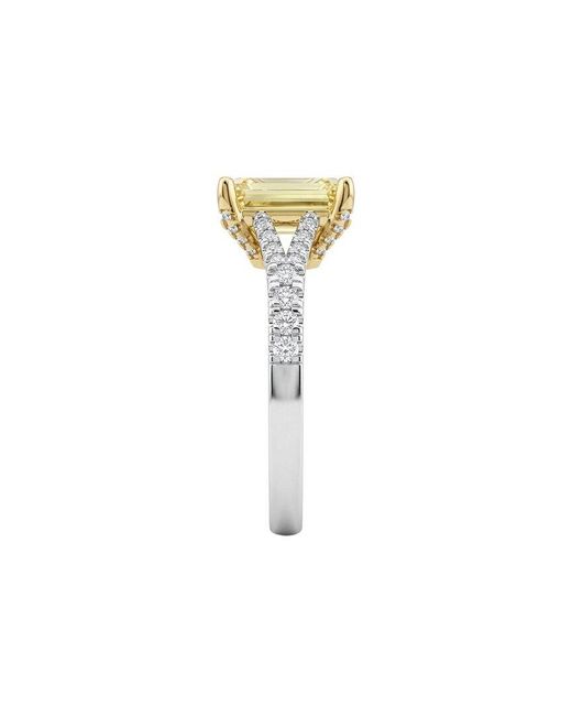 Lab Grown Diamonds Metallic 14K 4.00 Ct. Tw. Lab-Grown Diamond Engagement Ring