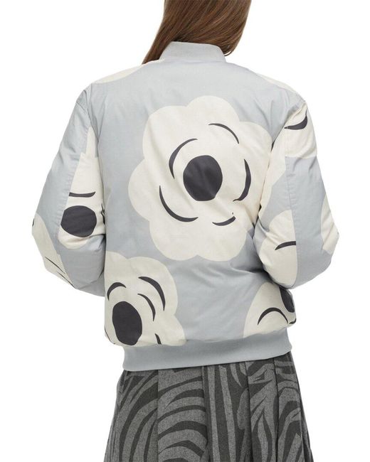 Marimekko Gray Blossa Tumma Padded Coat
