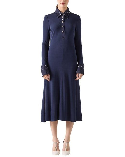 L.K.Bennett Blue Rita Dress