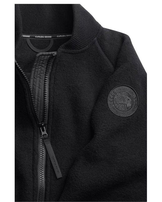 Canada Goose Blue Sierra Fleece Label Bomber Jacket