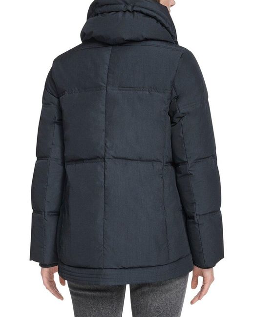 Cole Haan Black Twill Down Jacket