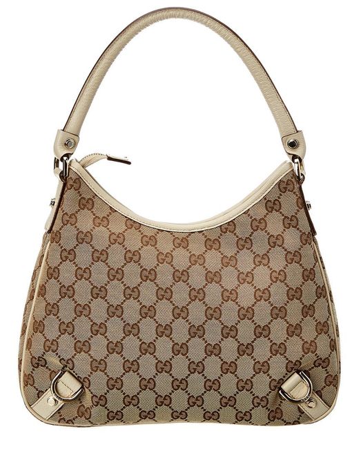 Gucci GG Leather Abbey D-Ring Small Hobo Bag