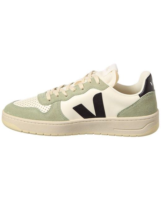 Veja Metallic V-10 Prime Leather Sneaker for men