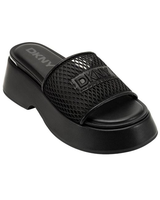 DKNY Black Iredell Slide Sandal